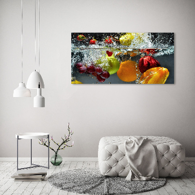 Tableau photo sur verre Légumes et fruits