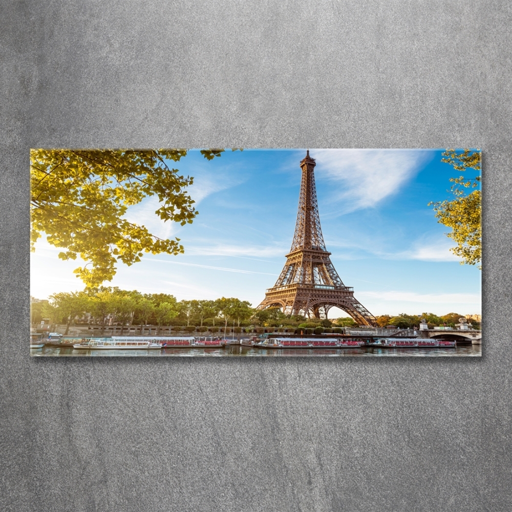 Tableau photo sur verre Tour Eiffel Paris France