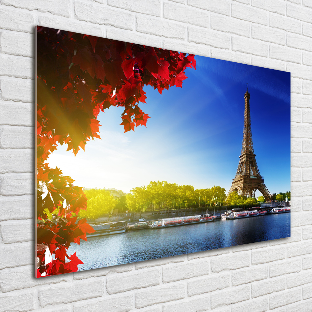 Tableau photo sur verre Tour Eiffel France