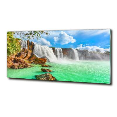 Tableau photo sur verre Cascade