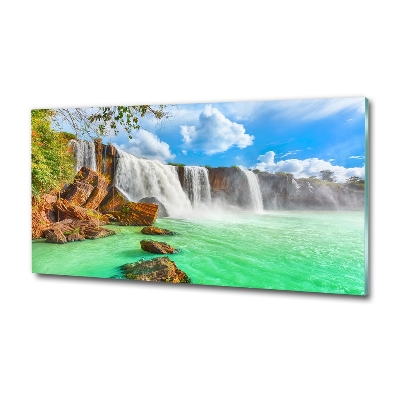 Tableau photo sur verre Cascade