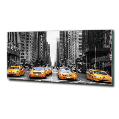 Tableau en verre Taxis New York