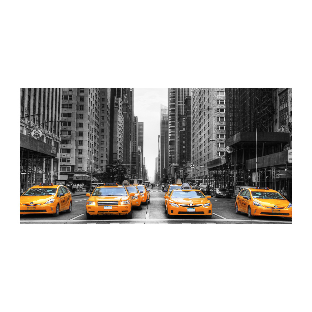 Tableau en verre Taxis New York