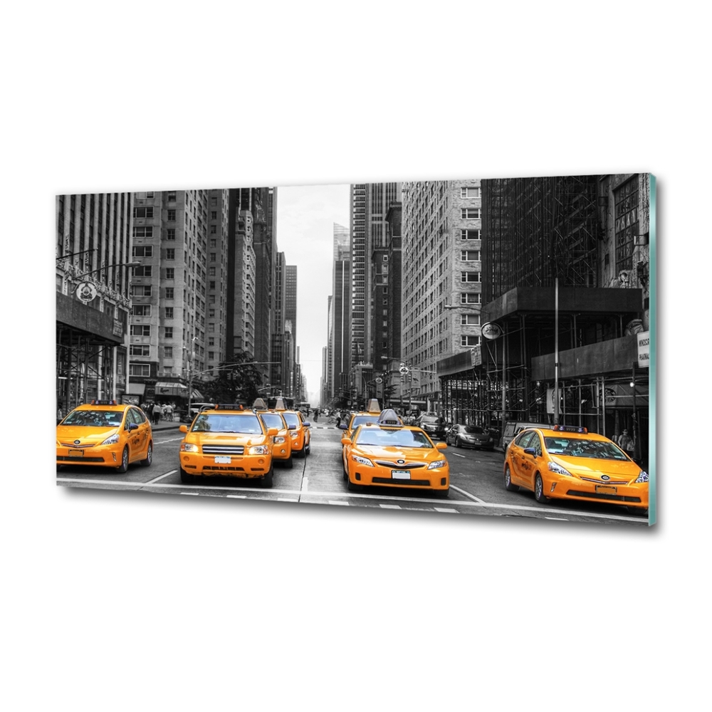 Tableau en verre Taxis New York