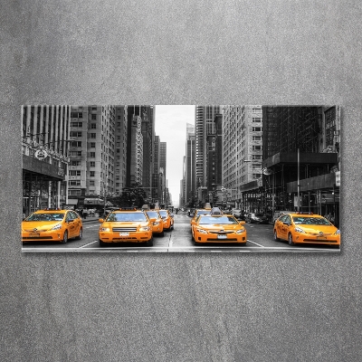 Tableau en verre Taxis New York