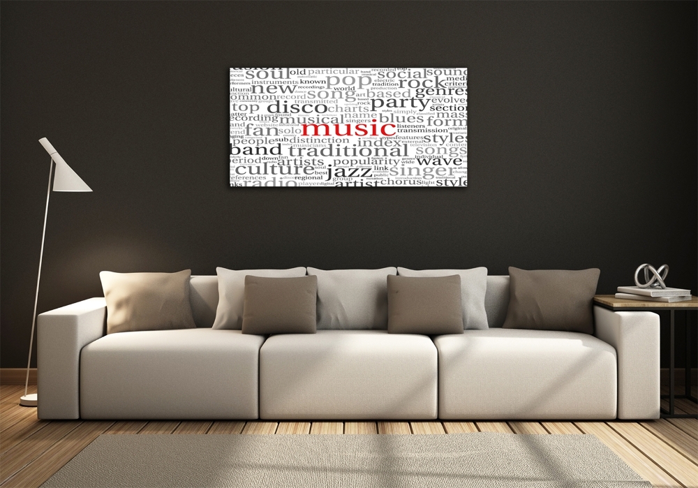 Tableau verre imprimé Genres musicaux