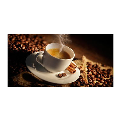 Tableau photo sur verre Café dans une tasse