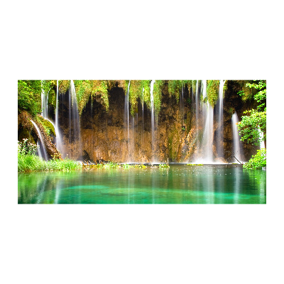 Tableau en verre Lacs de Plitvice