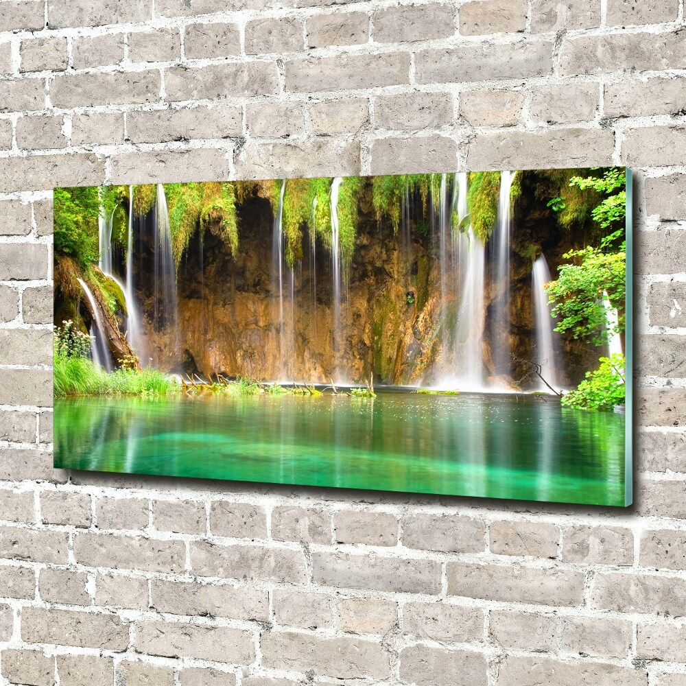 Tableau en verre Lacs de Plitvice