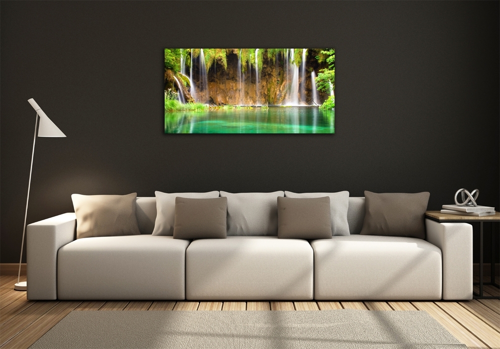 Tableau en verre Lacs de Plitvice