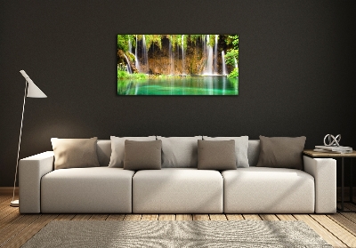 Tableau en verre Lacs de Plitvice