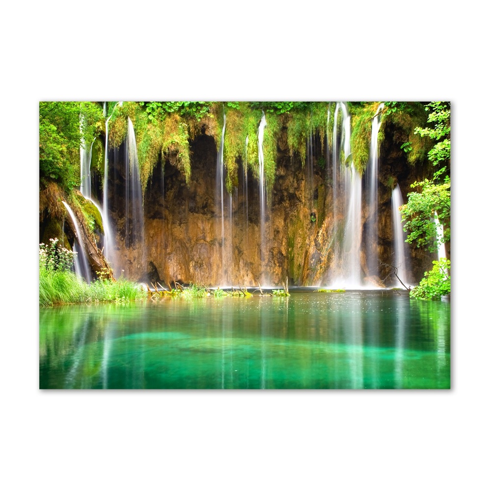 Tableau en verre Lacs de Plitvice