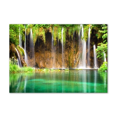 Tableau en verre Lacs de Plitvice