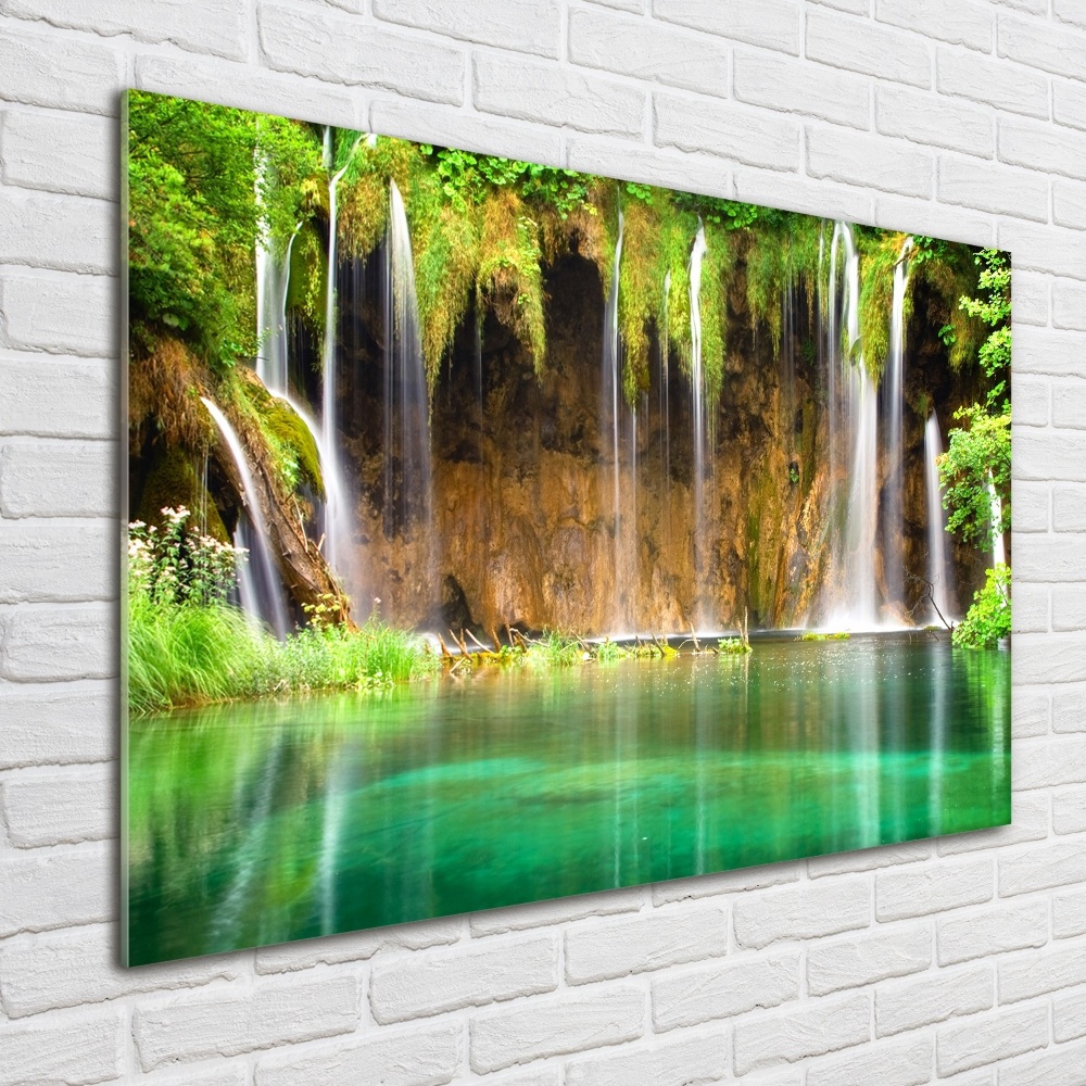 Tableau en verre Lacs de Plitvice