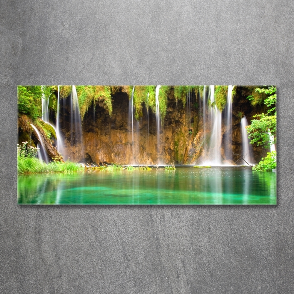 Tableau en verre Lacs de Plitvice