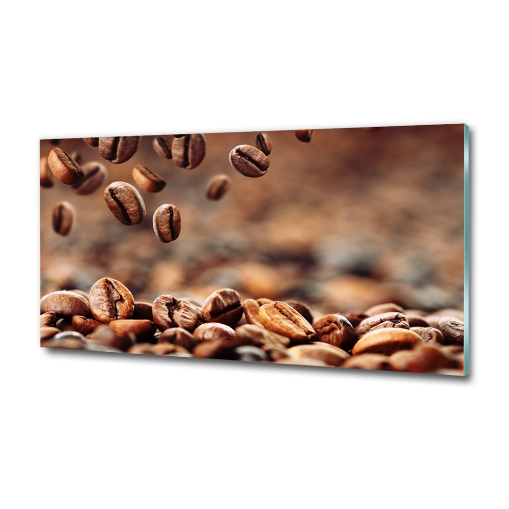 Tableau sur verre Les grains de café