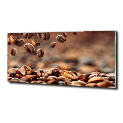 Tableau sur verre Les grains de café