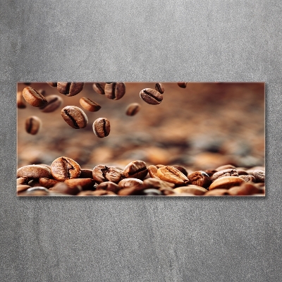 Tableau sur verre Les grains de café