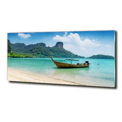 Tableau photo sur verre Bateau