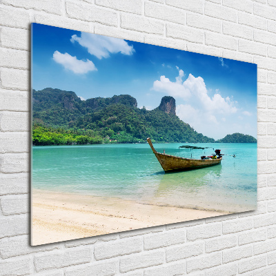 Tableau photo sur verre Bateau