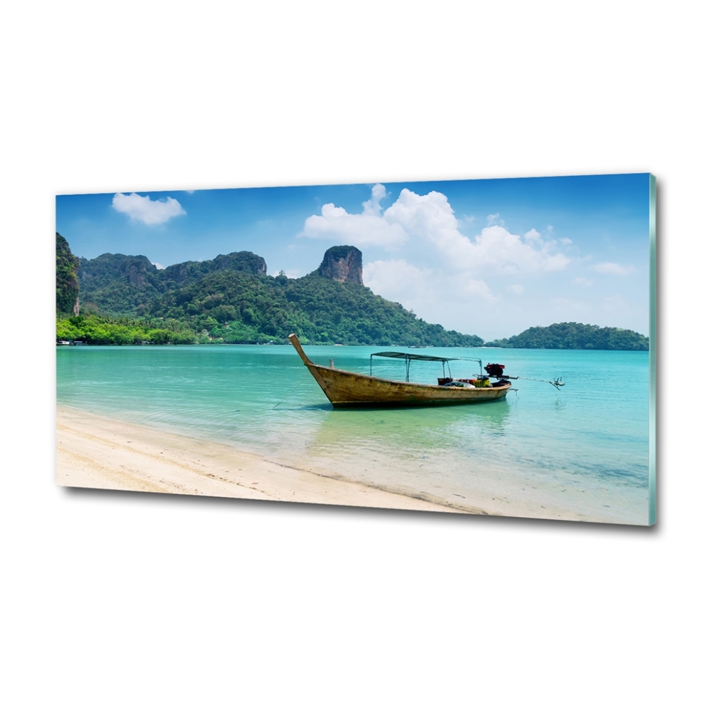 Tableau photo sur verre Bateau