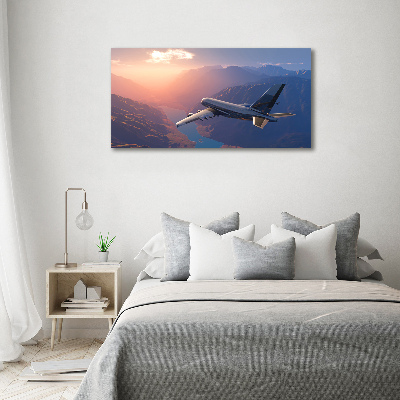 Tableau sur verre Avion