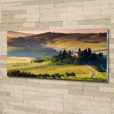 Tableau sur verre Toscane Italie