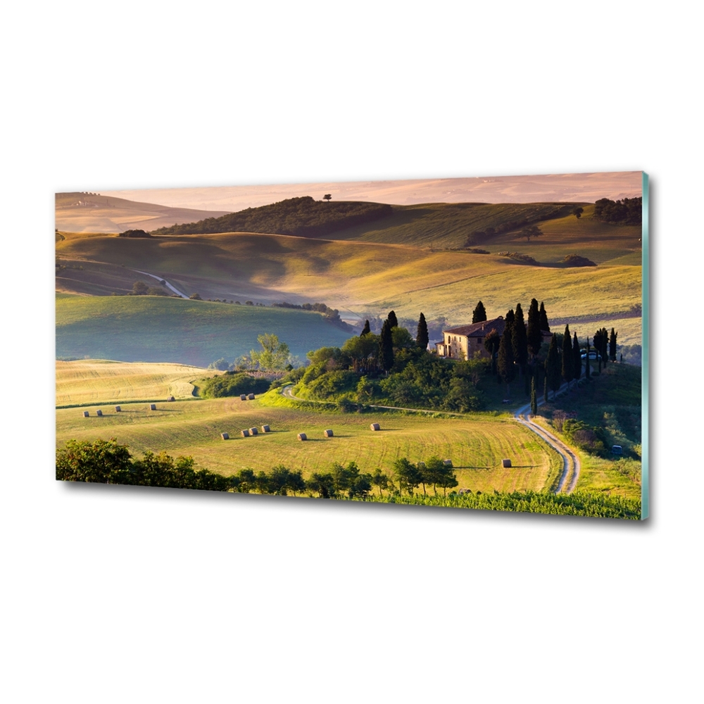 Tableau sur verre Toscane Italie