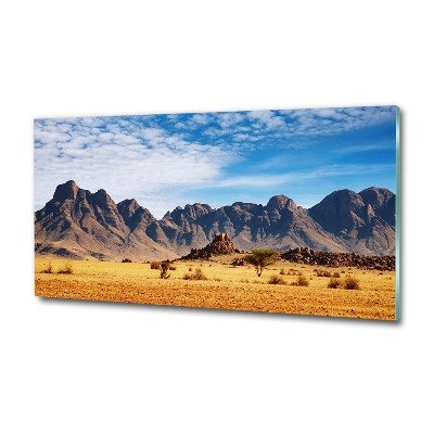 Tableau photo sur verre Rochers en Namibie