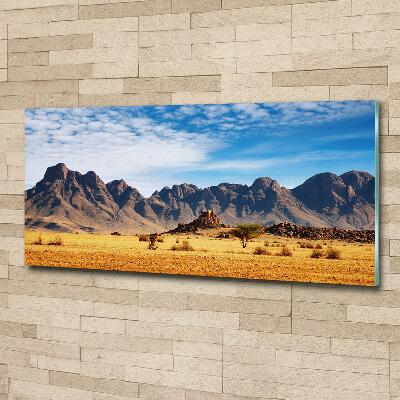 Tableau photo sur verre Rochers en Namibie