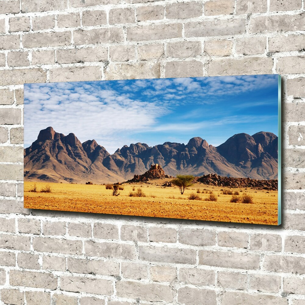 Tableau photo sur verre Rochers en Namibie