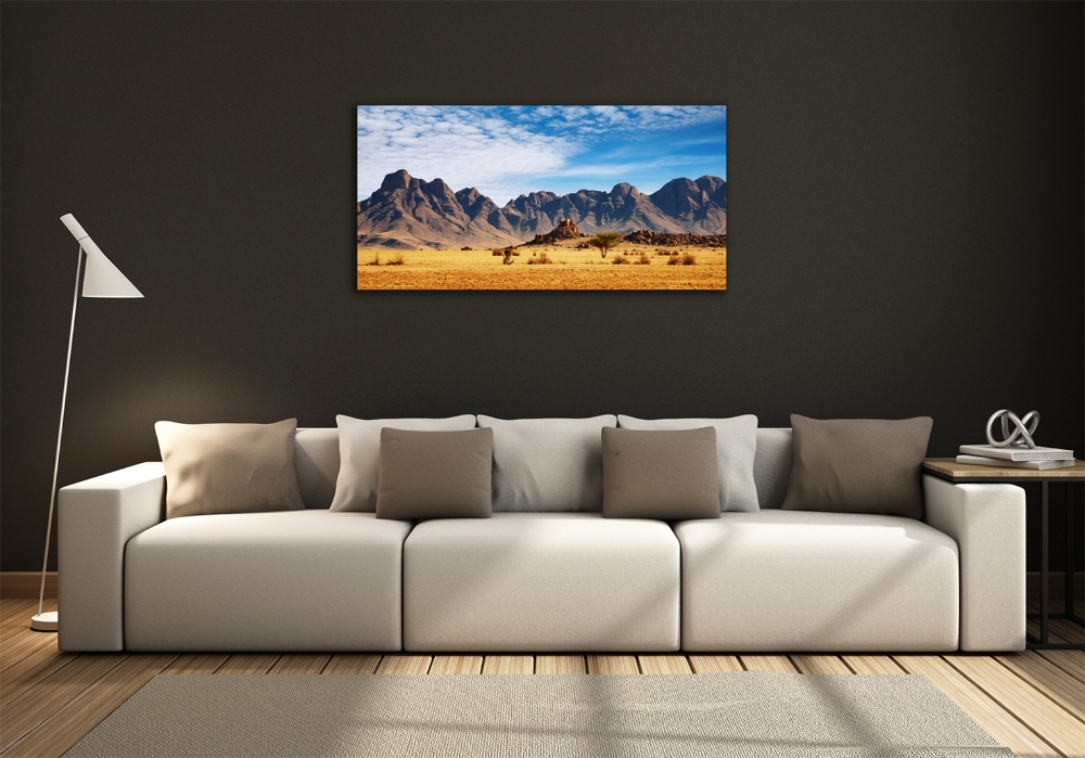 Tableau photo sur verre Rochers en Namibie