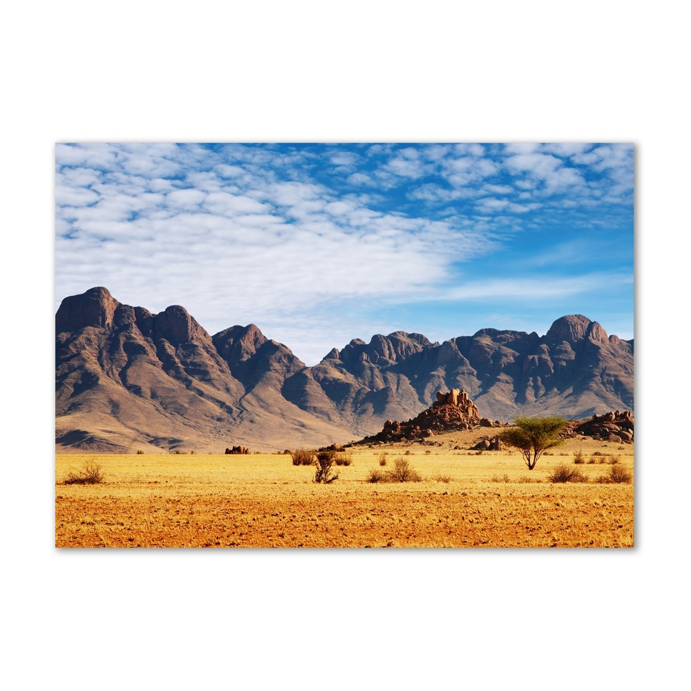 Tableau photo sur verre Rochers en Namibie