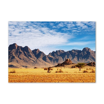 Tableau photo sur verre Rochers en Namibie