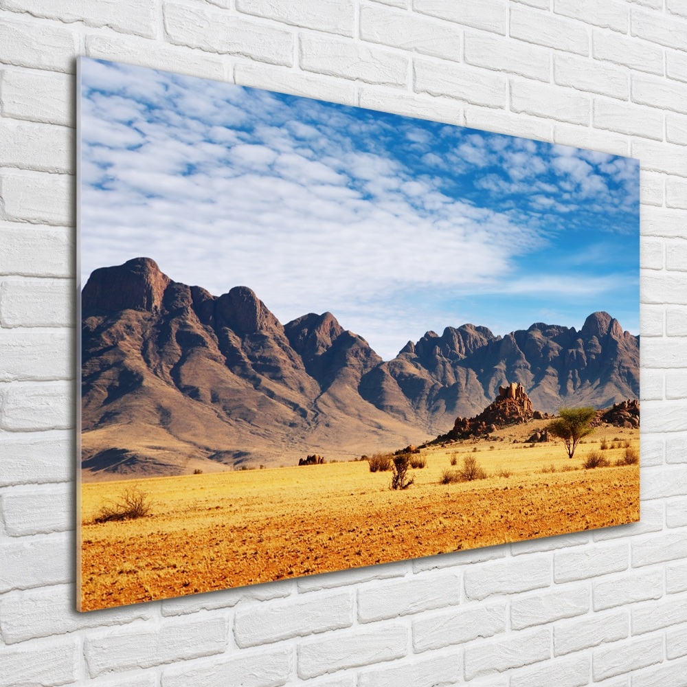 Tableau photo sur verre Rochers en Namibie