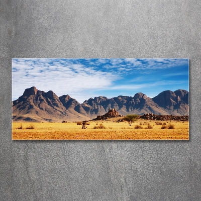 Tableau photo sur verre Rochers en Namibie