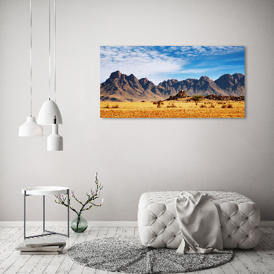 Tableau photo sur verre Rochers en Namibie