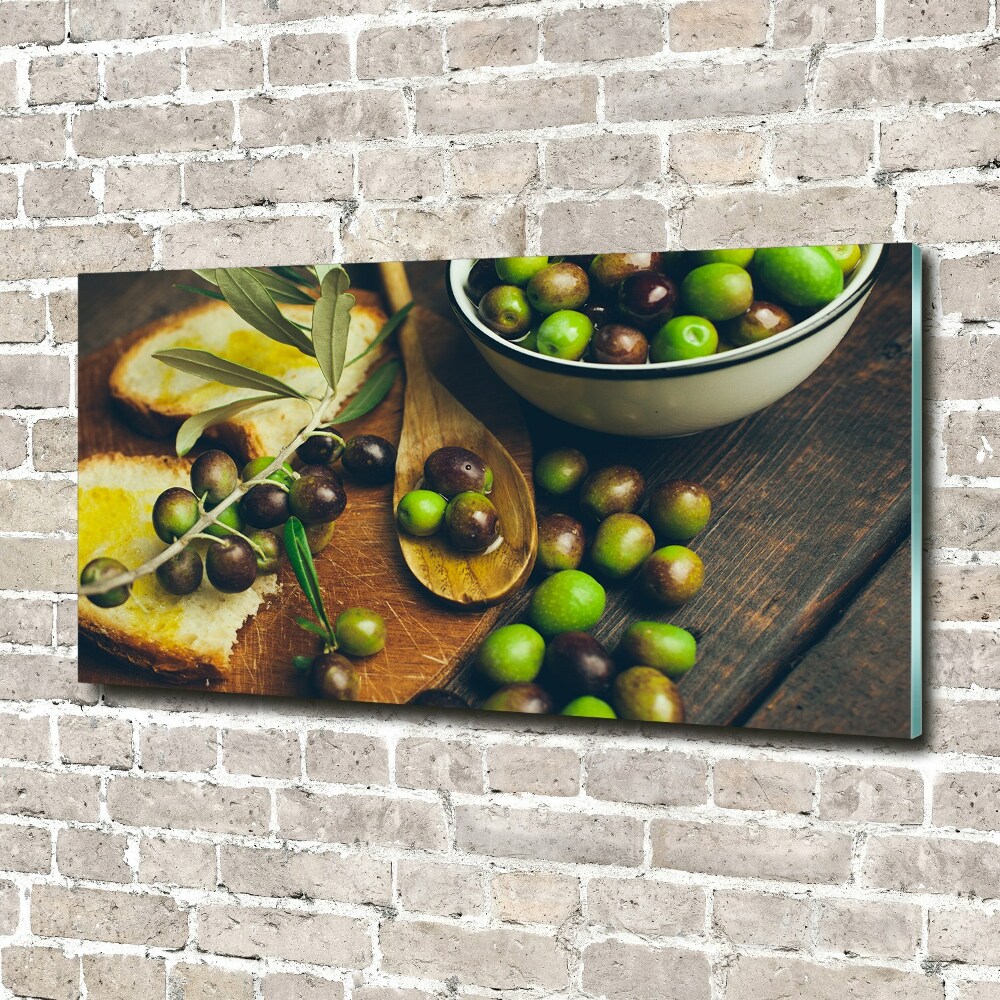 Tableau imprimé sur verre Olives