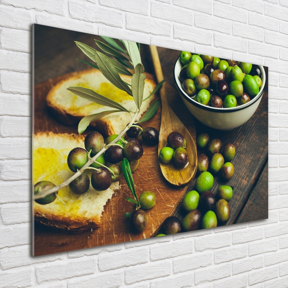 Tableau imprimé sur verre Olives