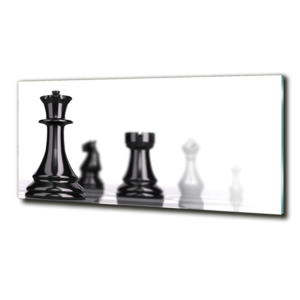 Tableau photo sur verre Pièce d'échecs