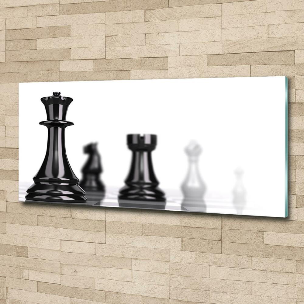 Tableau photo sur verre Pièce d'échecs