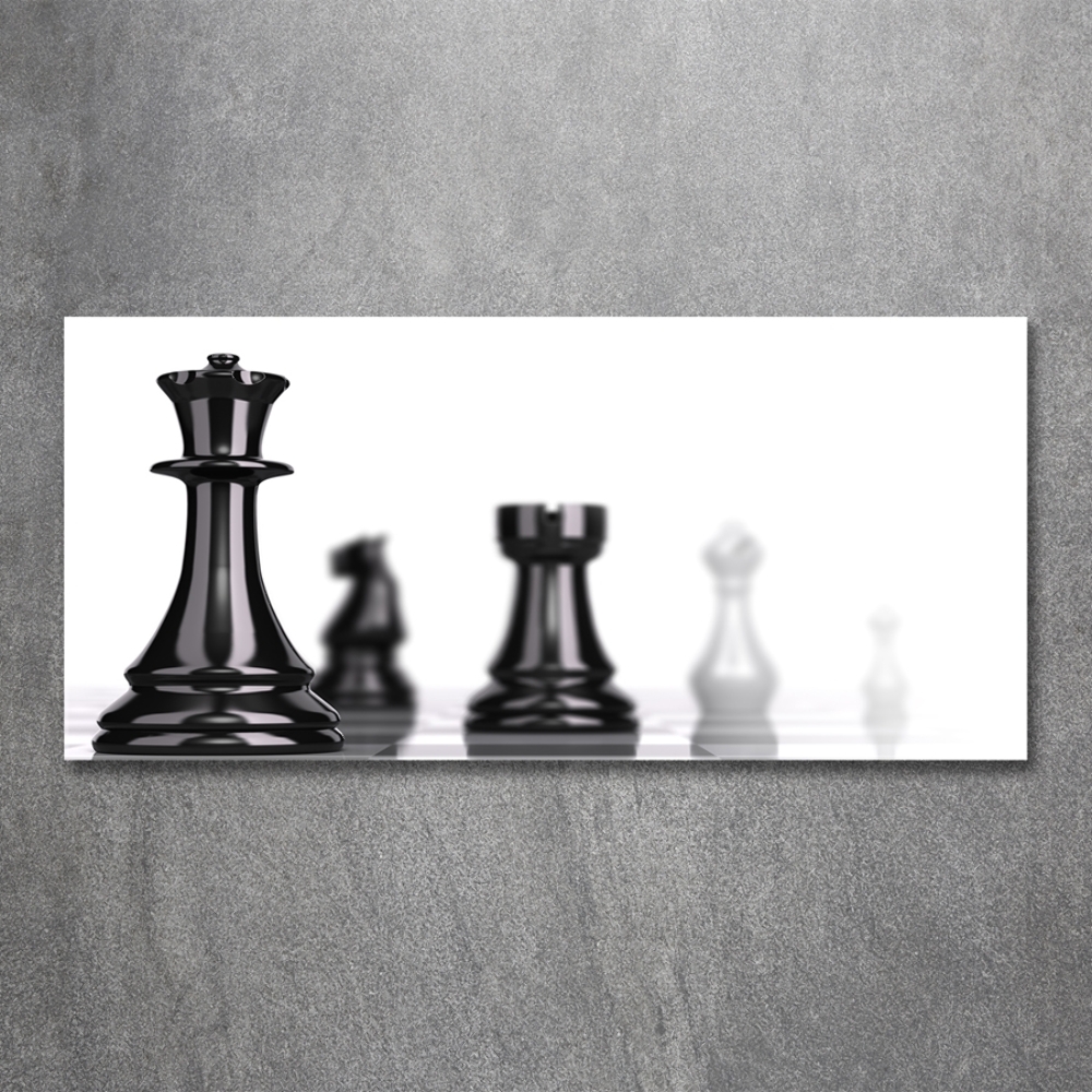 Tableau photo sur verre Pièce d'échecs