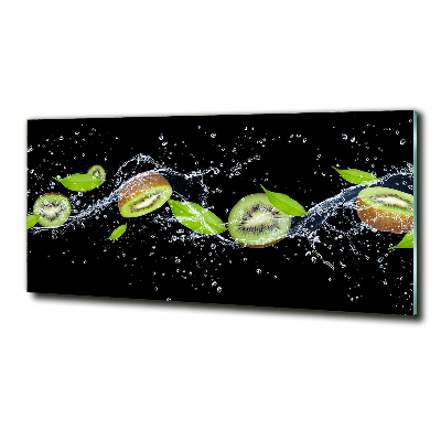 Tableau imprimé sur verre Kiwis et eau