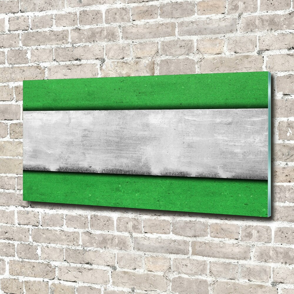 Tableau en verre Mur vert