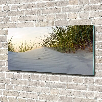 Tableau sur verre Les dunes de mer