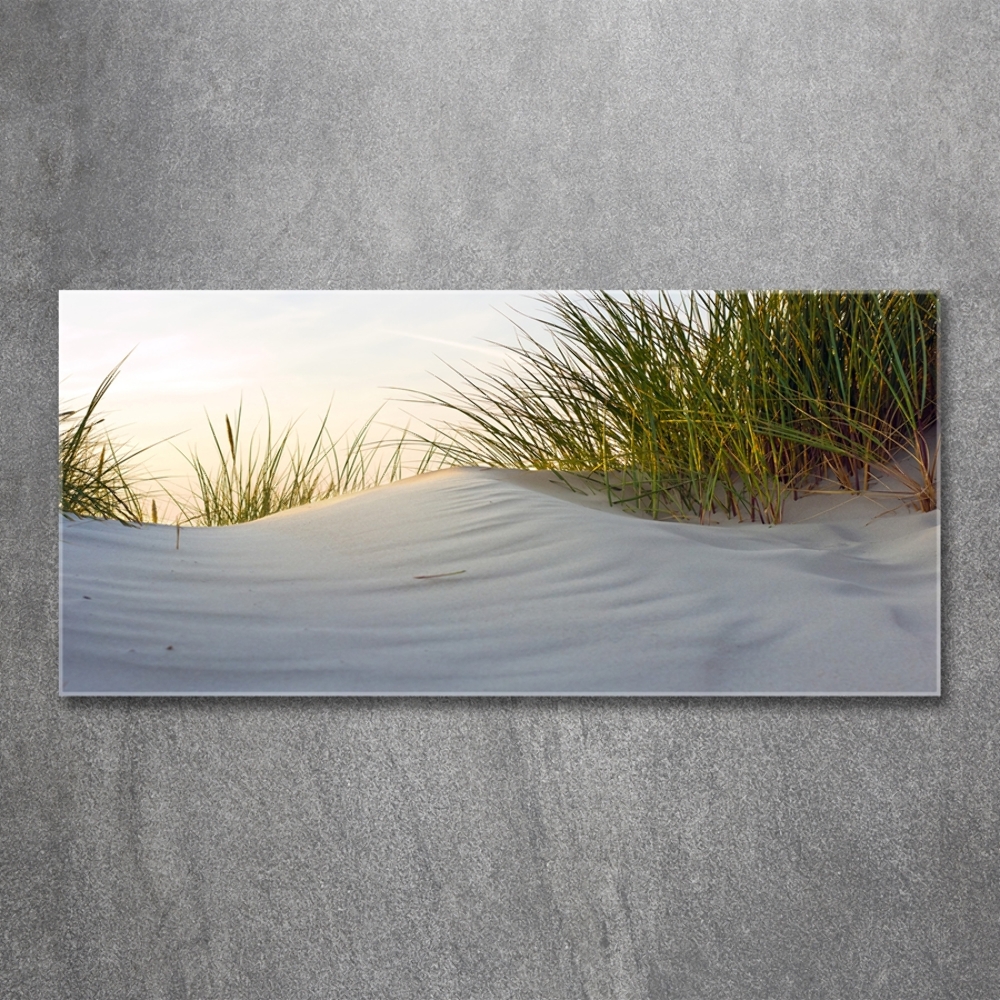 Tableau sur verre Les dunes de mer