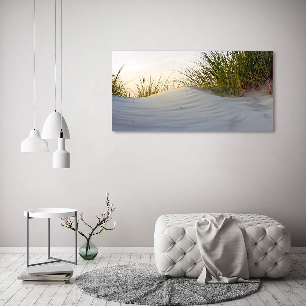 Tableau sur verre Les dunes de mer