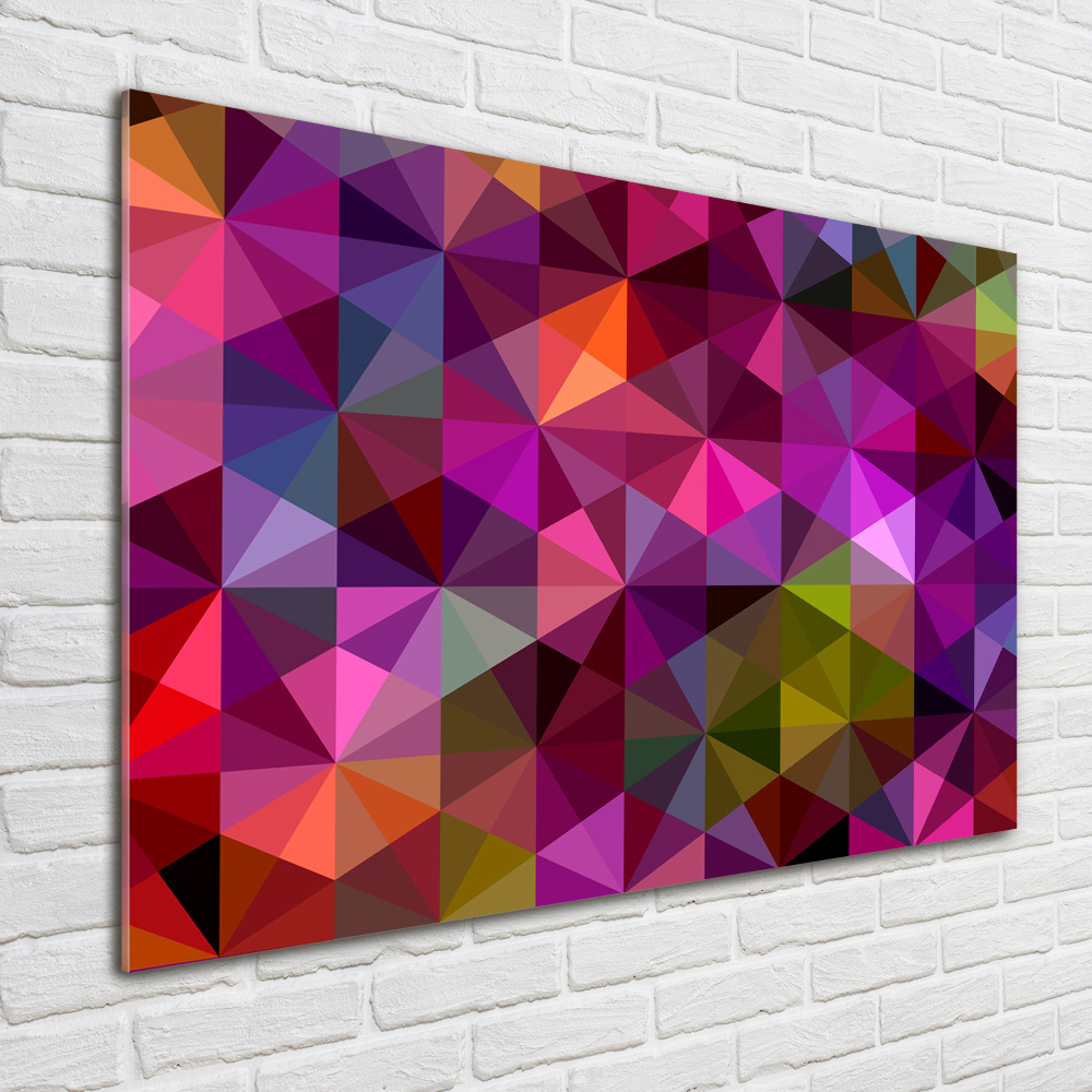 Tableau imprimé sur verre Abstraction colorée en 3D