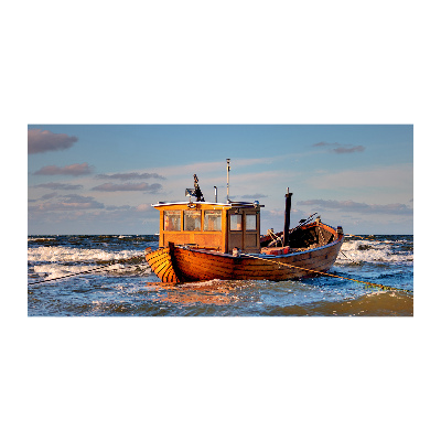 Tableau en verre Bateau de pêche