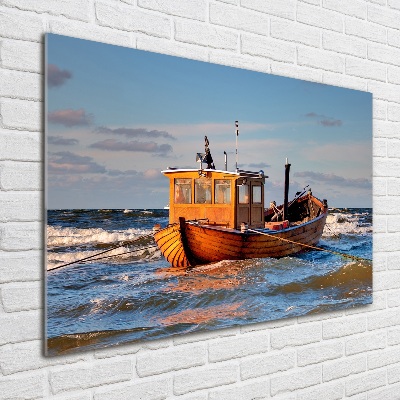 Tableau en verre Bateau de pêche